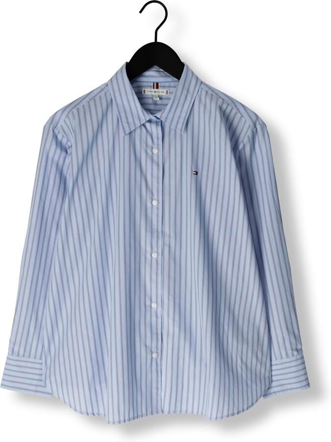 TOMMY HILFIGER Dames Blouses Ess Poplin Easy Fit Shirt Lichtblauw