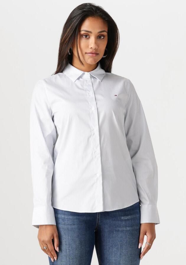 Tommy Hilfiger Regular fit overhemdblouse met doorknoopsluiting - Foto 4