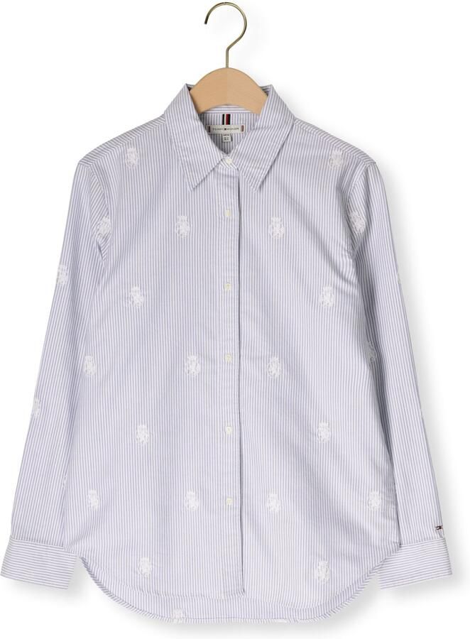 TOMMY HILFIGER Dames Blouses Oxford Aop Relaxed Shirt Lichtblauw - Foto 2
