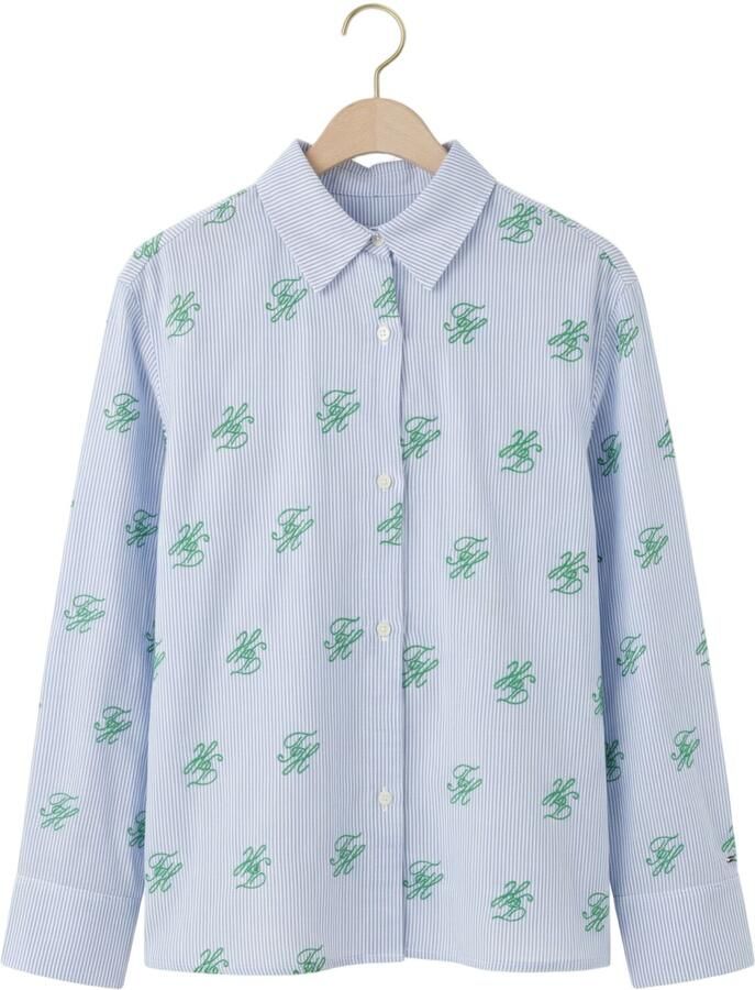 Tommy Hilfiger Oversized overhemdblouse aus mix van linnen en viscose - Foto 2