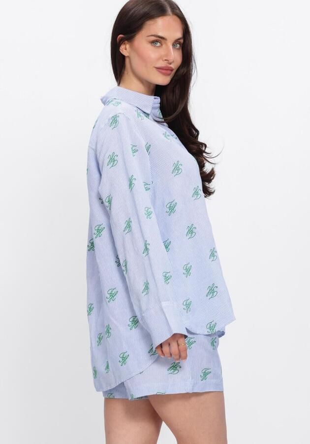 Tommy Hilfiger Oversized overhemdblouse aus mix van linnen en viscose - Foto 3