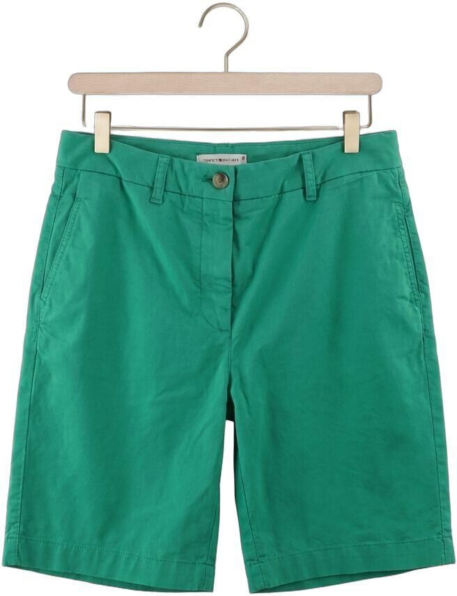 TOMMY HILFIGER Dames Broeken Co Gmd Blend Chino Short Groen - Foto 4