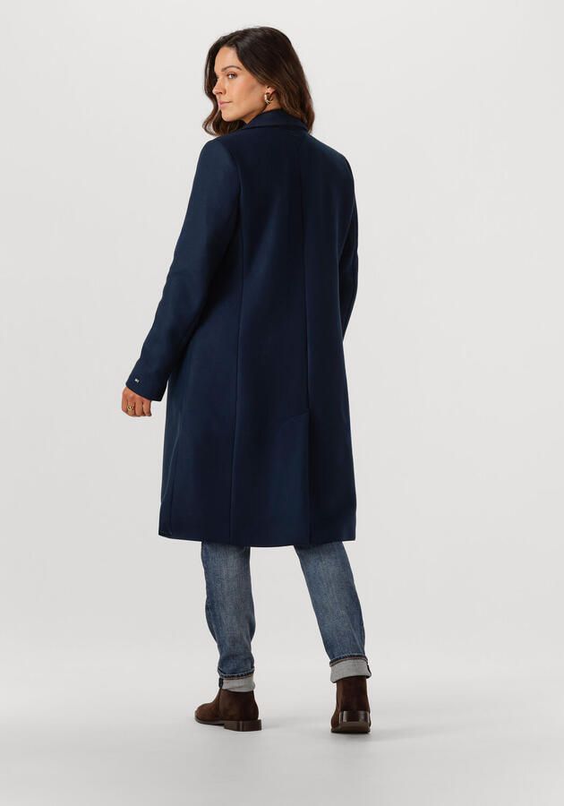 Tommy Hilfiger Lange jas CLASSIC SB WOOL REG COAT met wol en kasjmierpercentage