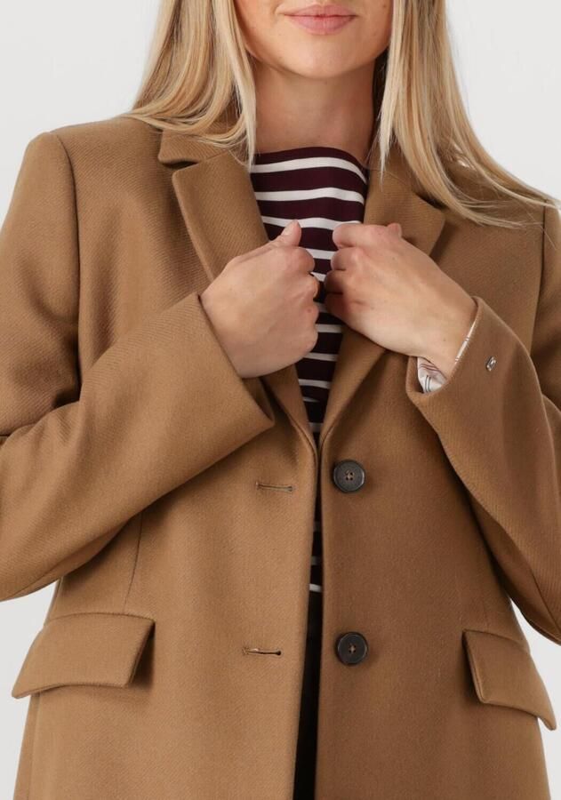 TOMMY HILFIGER Dames Jassen Classic Sb Wool Reg Maxi Coat Camel