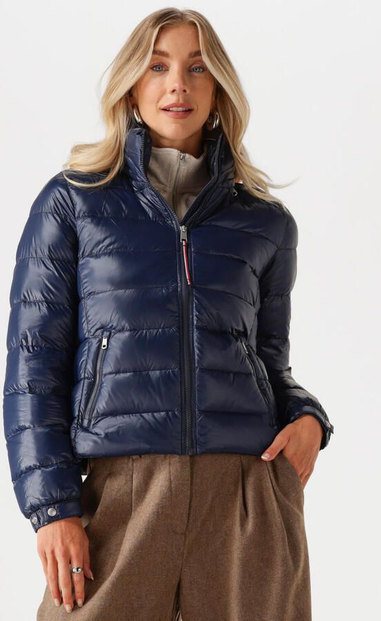 TOMMY HILFIGER Dames Jassen Lw Down Feminine Gloss Jacket Blauw - Foto 4