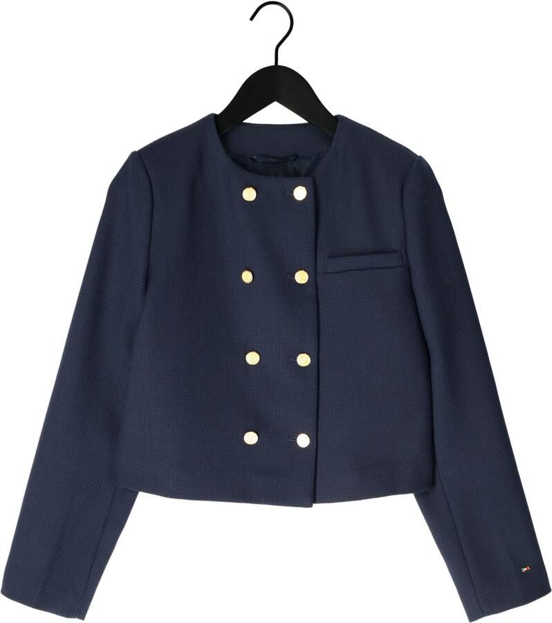 TOMMY HILFIGER Dames Jassen Preppy Texture Lady Jacket Donkerblauw - Foto 2