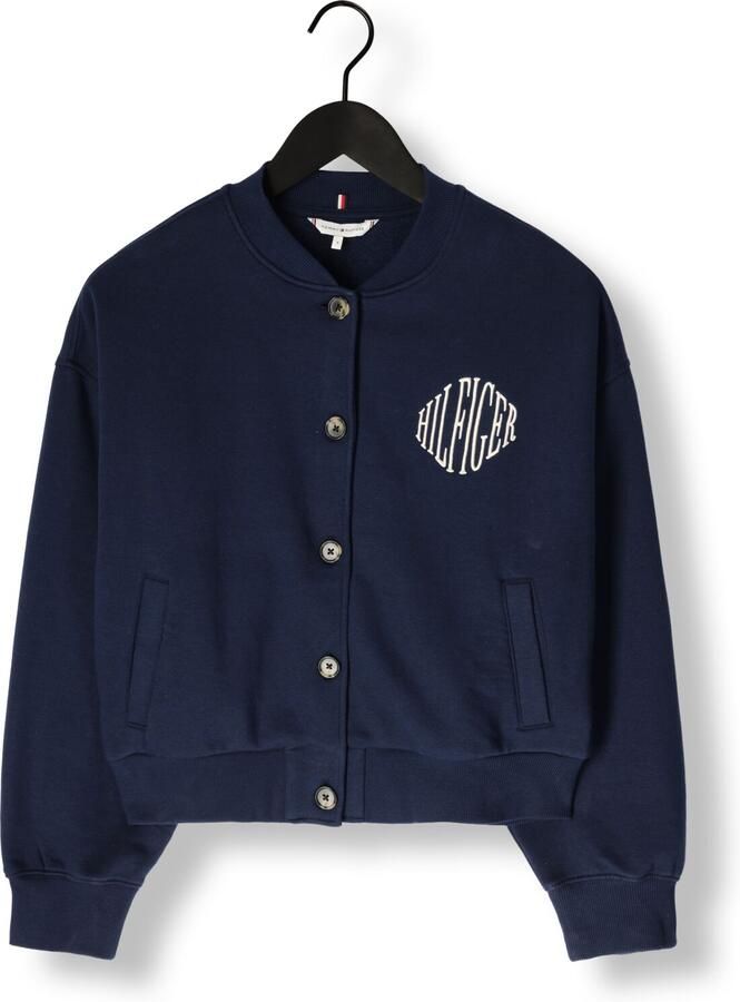 TOMMY HILFIGER Dames Jassen Varsity Fleece Bomber Donkerblauw - Foto 2