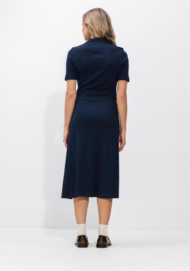 TOMMY HILFIGER Dames Jurken Gold Button F+f Midi Dress Donkerblauw - Foto 2