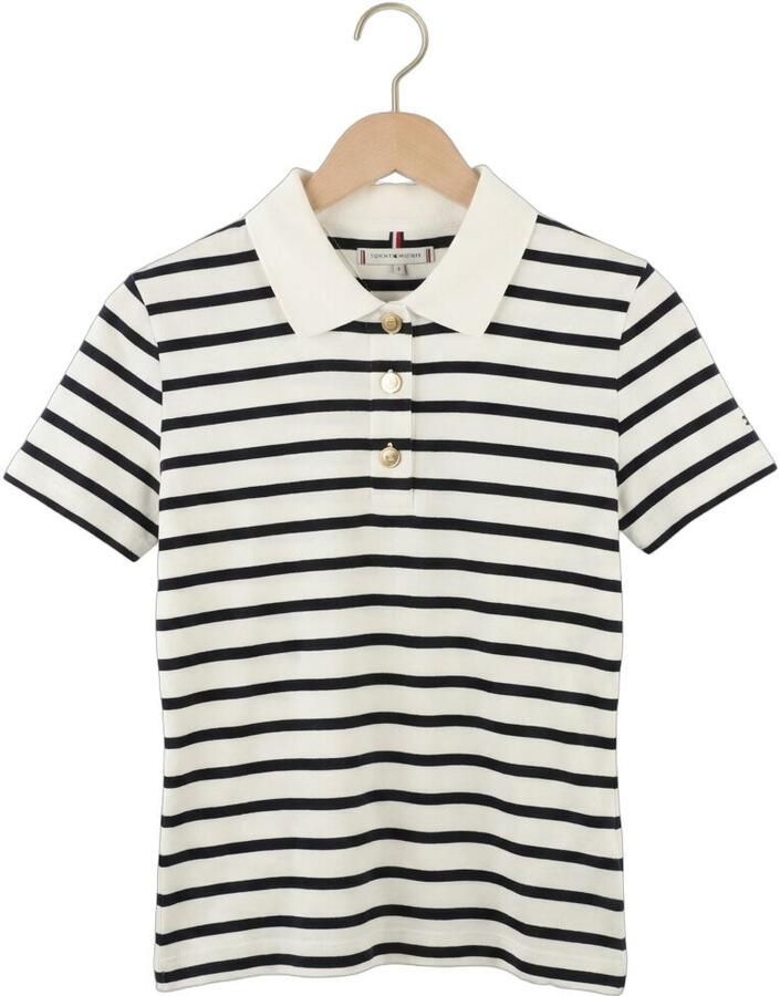 TOMMY HILFIGER Dames Tops & T-shirts Gold Button Slim Multi - Foto 2