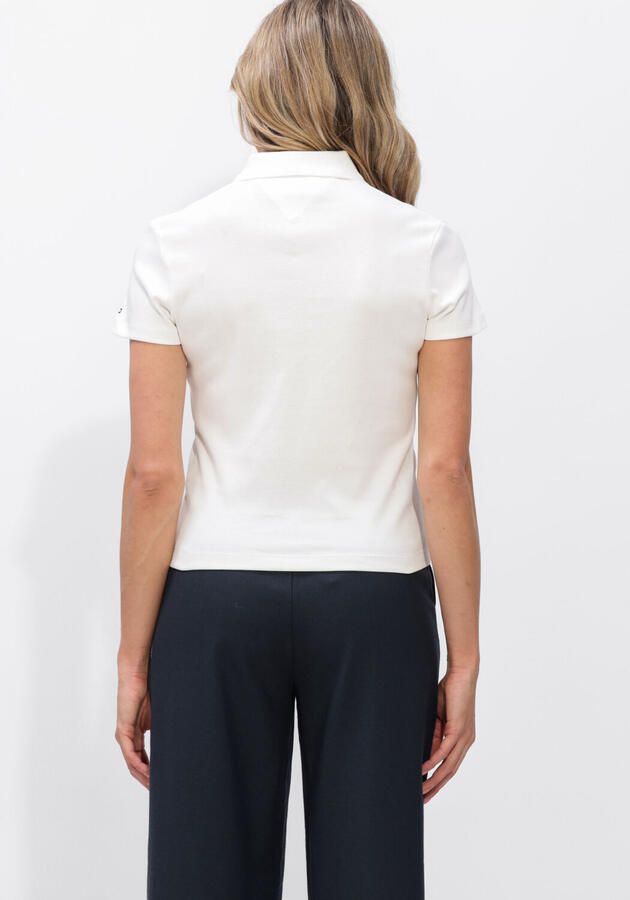 TOMMY HILFIGER Dames Tops & T-shirts Gold Button Slim Wit - Foto 3