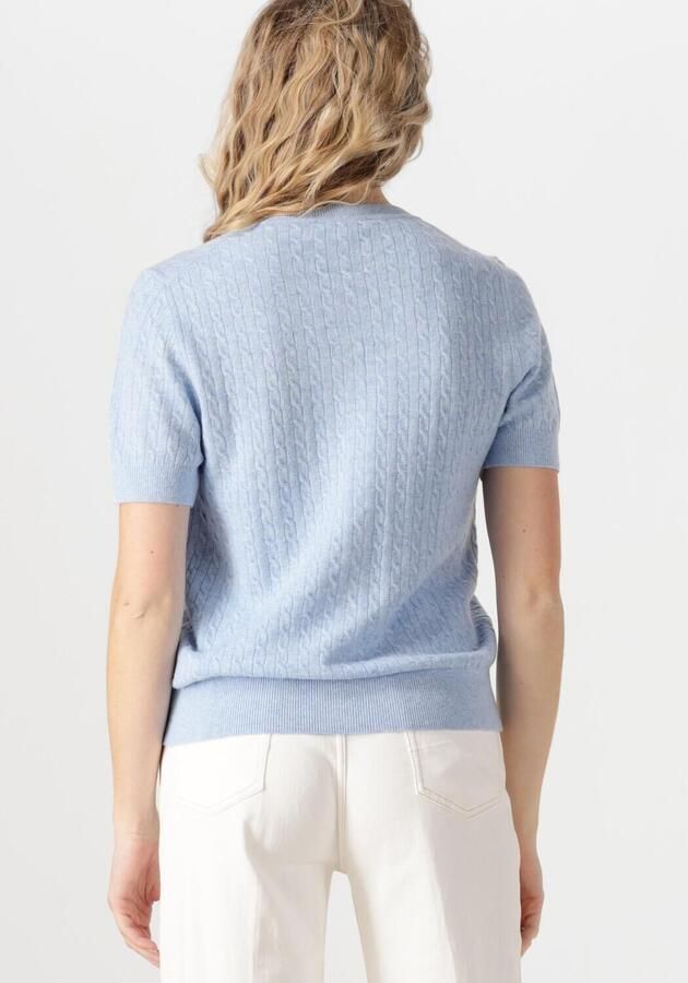 TOMMY HILFIGER Dames Tops & T-shirts Mini Cable C-nk Cardi Ss Blauw - Foto 2