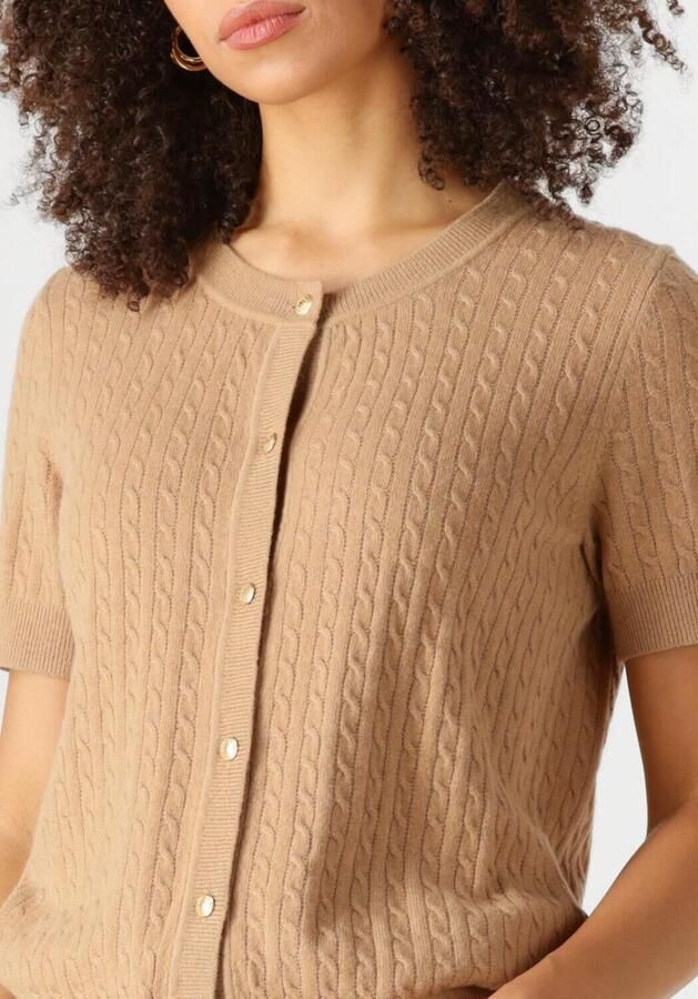 TOMMY HILFIGER Dames Tops & T-shirts Mini Cable C-nk Cardi Ss Bruin - Foto 2