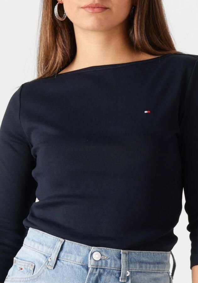 Tommy Hilfiger Shirt met 3 4 mouwen NEW CODY SLIM BOAT-NK 3 4SLV met boothals en strepen - Foto 2