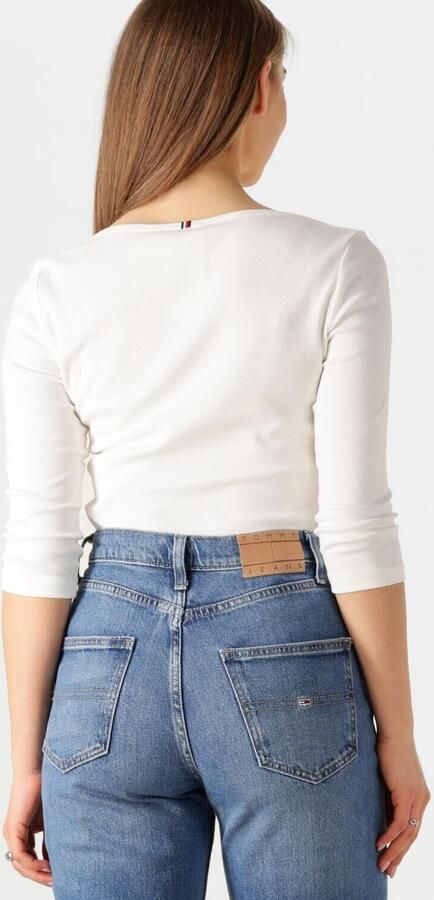 Tommy Hilfiger Shirt met 3 4 mouwen NEW CODY SLIM BOAT-NK 3 4SLV met boothals en strepen - Foto 3