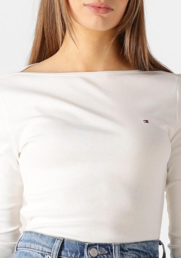 Tommy Hilfiger Shirt met 3 4 mouwen NEW CODY SLIM BOAT-NK 3 4SLV met boothals en strepen