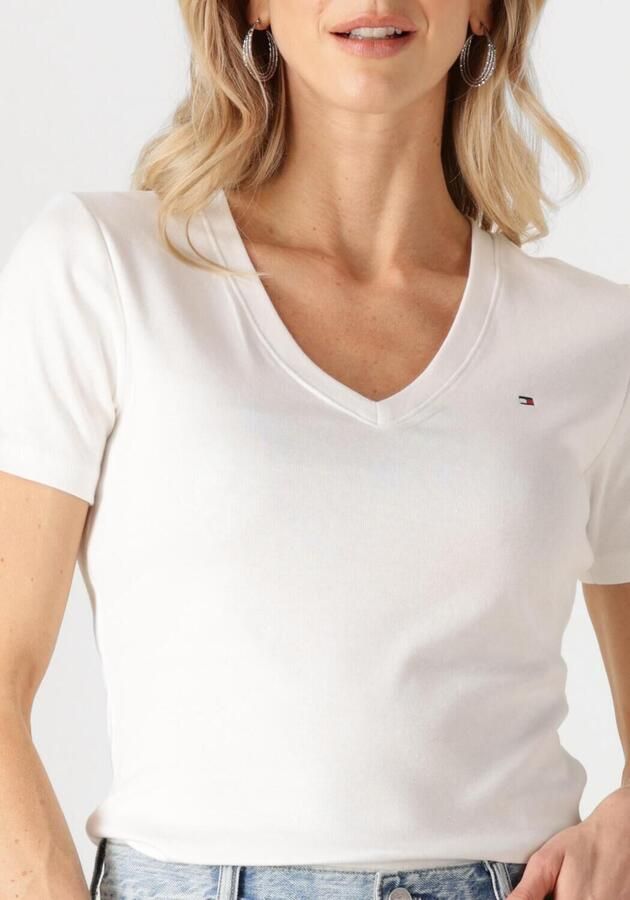 Tommy Hilfiger T-shirt SLIM CODY V-NK SS met V-hals en strepen gestreept casual slim fit katoen v-hals - Foto 2