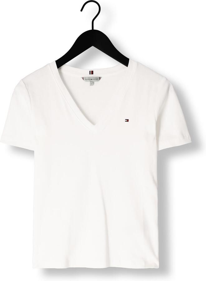 Tommy Hilfiger T-shirt SLIM CODY V-NK SS met V-hals en strepen gestreept casual slim fit katoen v-hals