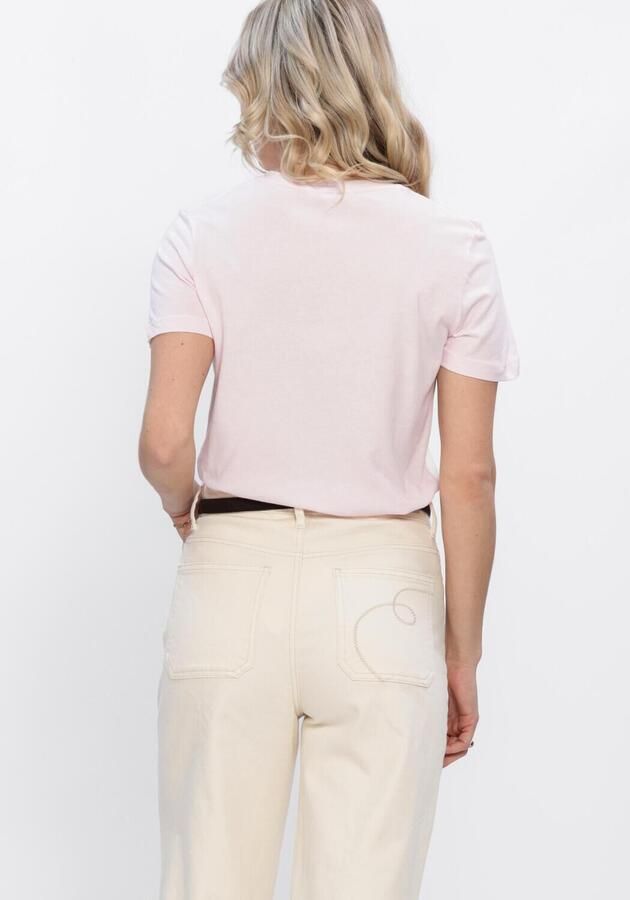 TOMMY HILFIGER Dames Tops & T-shirts Reg Corp Logo Lichtroze - Foto 3