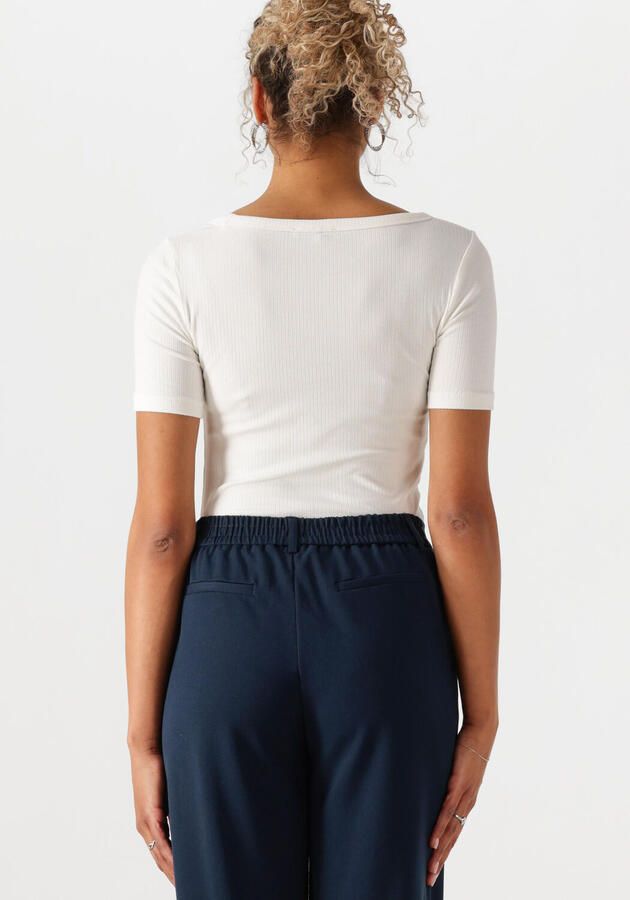 Tommy Hilfiger Shirt met ronde hals SLIM 5X2 RIB O-NK SS met discreet geborduurd logo