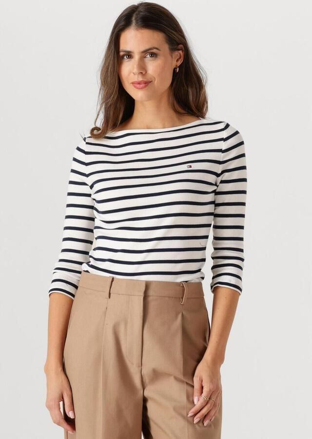 TOMMY HILFIGER Dames Tops & T-shirts Slim Cody Boat-nk 3 4slv Multi