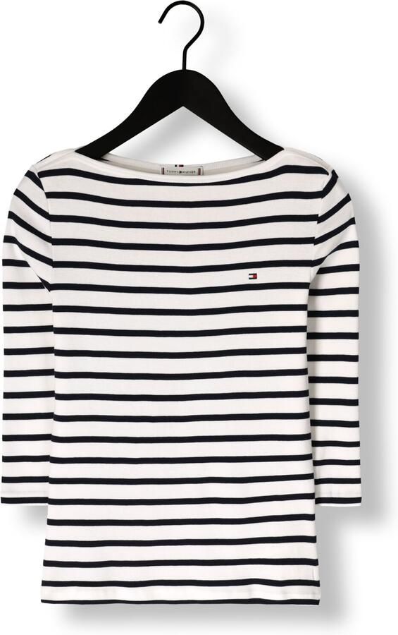 TOMMY HILFIGER Dames Tops & T-shirts Slim Cody Boat-nk 3 4slv Multi - Foto 3
