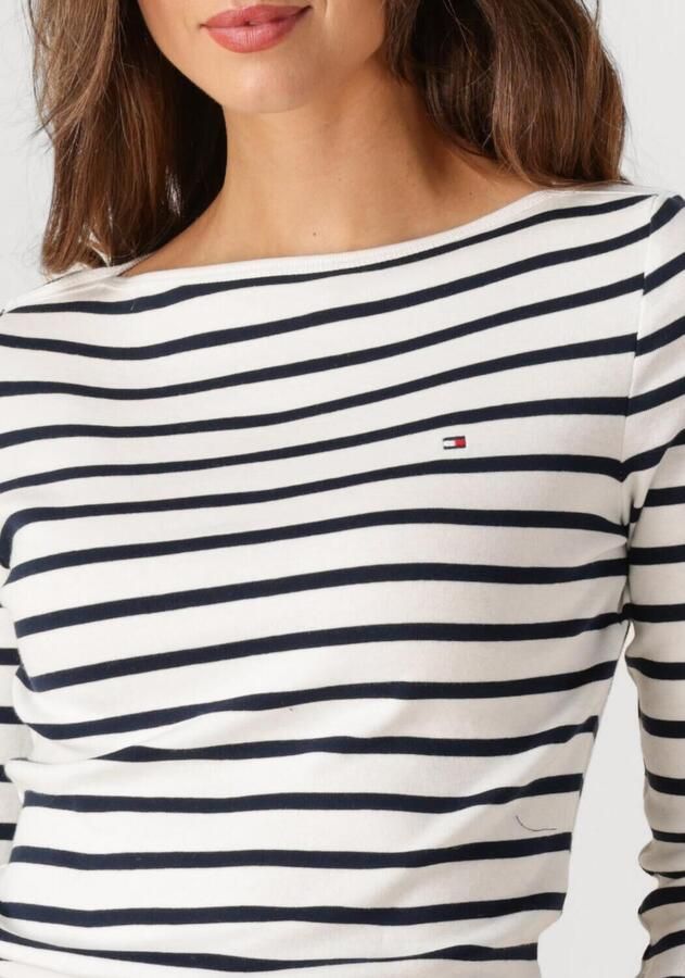 TOMMY HILFIGER Dames Tops & T-shirts Slim Cody Boat-nk 3 4slv Multi - Foto 2