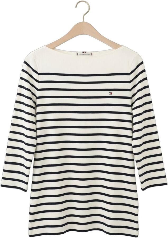 TOMMY HILFIGER Dames Tops & T-shirts Slim Cody Boat-nk 3 4slv Wit - Foto 2
