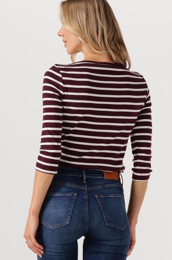 Tommy Hilfiger Shirt met 3 4 mouwen NEW CODY SLIM BOAT-NK 3 4SLV met boothals en strepen - Foto 3