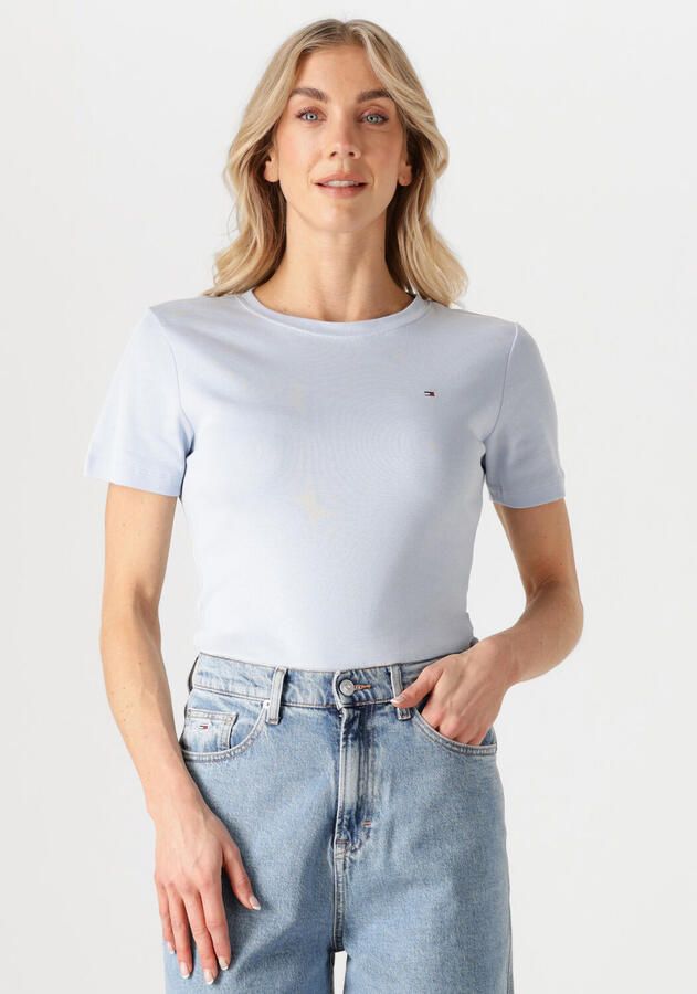 TOMMY HILFIGER Dames Tops & T-shirts Slim Cody C-nk Ss Lichtblauw - Foto 4