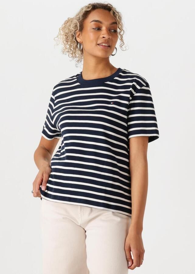 TOMMY HILFIGER Dames Tops & T-shirts Slim Henley Gb Scoop-nk Ls 1 Donkerblauw - Foto 4