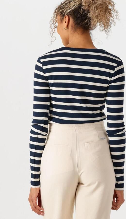 Tommy Hilfiger Shirt met lange mouwen SLIM HENLEY GB SCOOP-NK LS met ribstructuur met metalen label - Foto 2