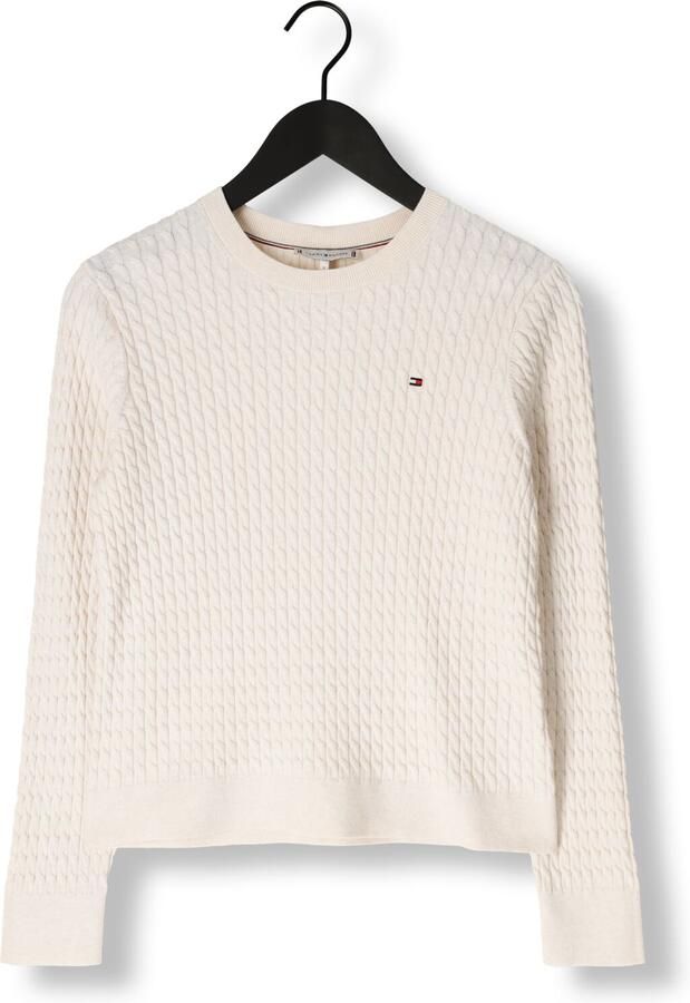 TOMMY HILFIGER Dames Truien & Vesten Co Cable Fine Cg Gebroken Wit - Foto 2
