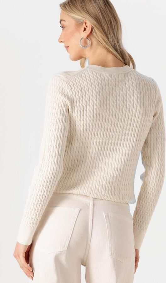 TOMMY HILFIGER Dames Truien & Vesten Co Cable Fine Cg Gebroken Wit - Foto 3