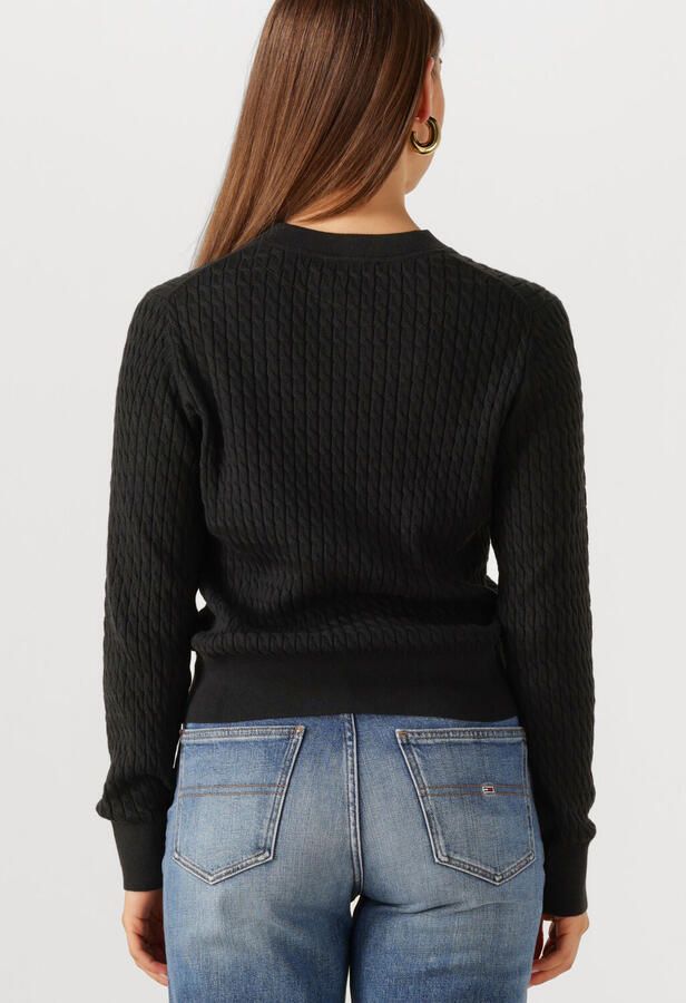 TOMMY HILFIGER Dames Truien & Vesten Co Cable Fine Gg C-nk Ls Swt Zwart - Foto 2