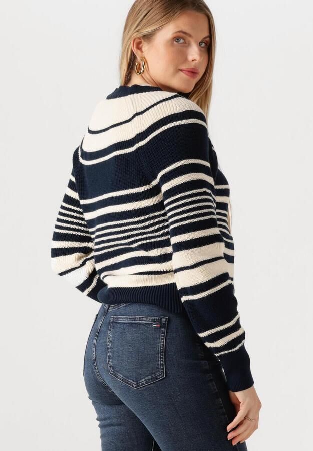 TOMMY HILFIGER Dames Truien & Vesten Co Cardi Stitch C-nk Ls Cardi Creme - Foto 3