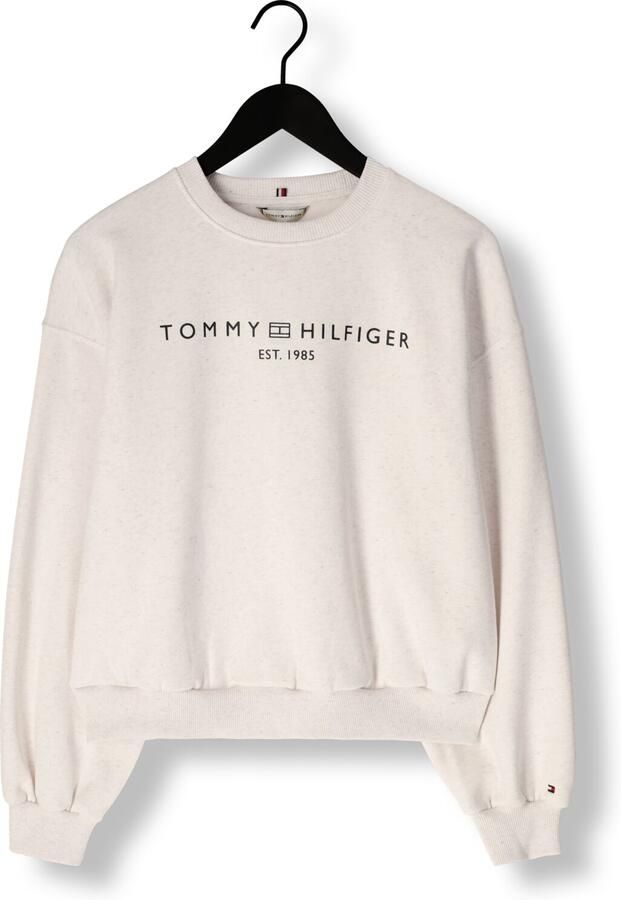 TOMMY HILFIGER Dames Truien & Vesten Corp Logo Mdrn Swtsrt Creme - Foto 4