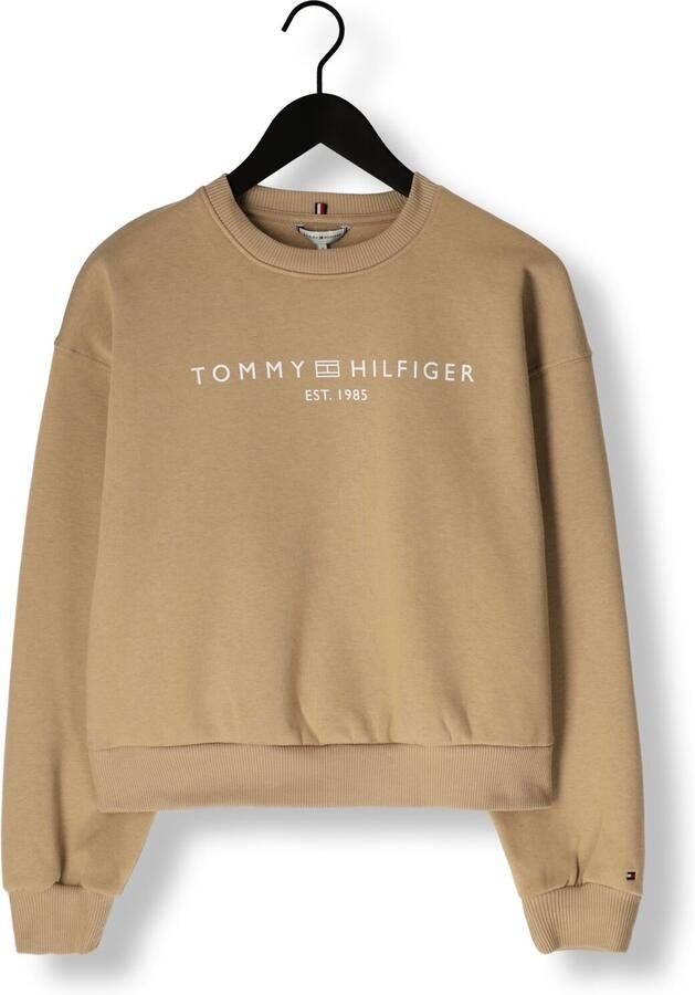 TOMMY HILFIGER Dames Truien & Vesten Corp Logo Mdrn Swtsrt Zand - Foto 3