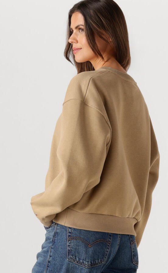 TOMMY HILFIGER Dames Truien & Vesten Corp Logo Mdrn Swtsrt Zand - Foto 4