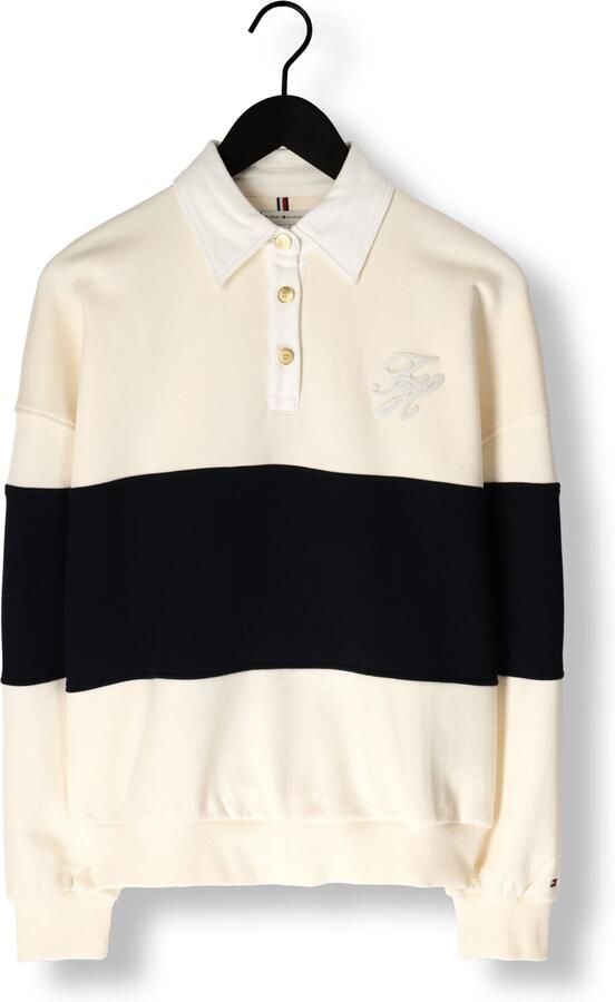 TOMMY HILFIGER Dames Truien & Vesten Gold Btn Rugby Fleece Swtsrt Multi - Foto 3