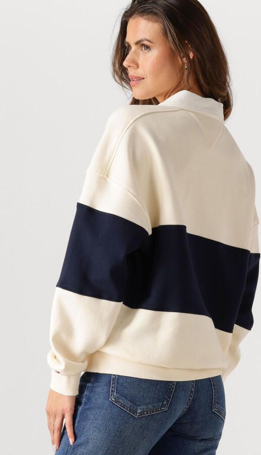 TOMMY HILFIGER Dames Truien & Vesten Gold Btn Rugby Fleece Swtsrt Multi - Foto 4