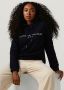 TOMMY HILFIGER Dames Truien & Vesten Heritage Hilfiger Hoodie Ls Donkerblauw - Thumbnail 1
