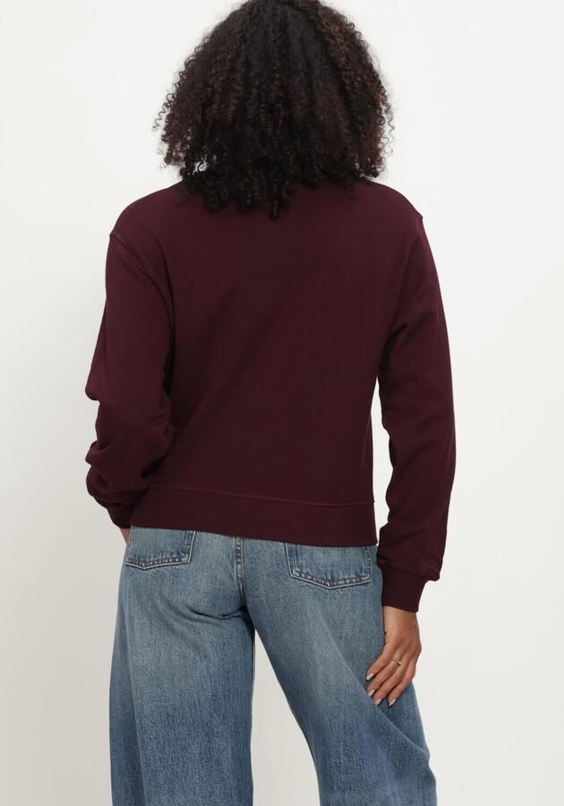 TOMMY HILFIGER Dames Truien & Vesten Script Terry Mdrn C-nk Swtshirt Bordeaux - Foto 2