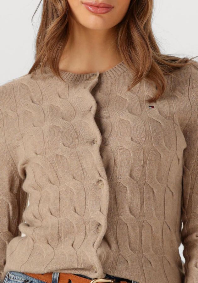 Tommy Hilfiger Vest SOFT WOOL CABLE C-NK LS CARDIGAN met kabelpatroon van zuivere wol - Foto 2