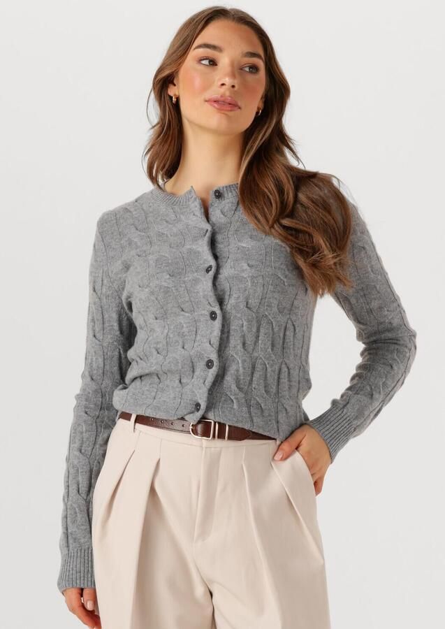 Tommy Hilfiger Vest SOFT WOOL CABLE C-NK LS CARDIGAN met kabelpatroon van zuivere wol - Foto 4