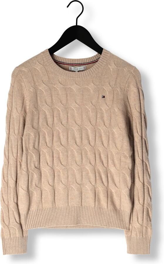 Tommy Hilfiger Gebreide trui SOFT WOOL CABLE C-NK met kabelpatroon van zuivere wol - Foto 3