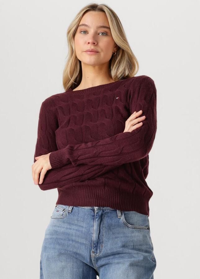 Tommy Hilfiger Gebreide trui SOFT WOOL CABLE C-NK met kabelpatroon van zuivere wol - Foto 4