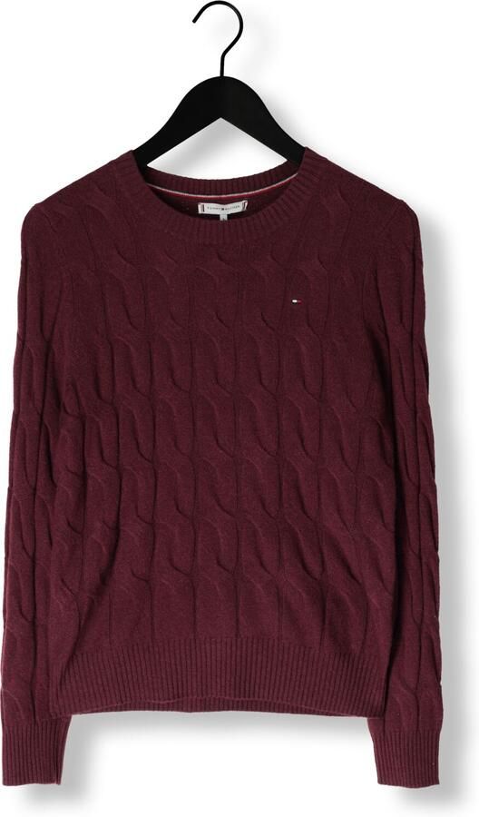 Tommy Hilfiger Gebreide trui SOFT WOOL CABLE C-NK met kabelpatroon van zuivere wol - Foto 3