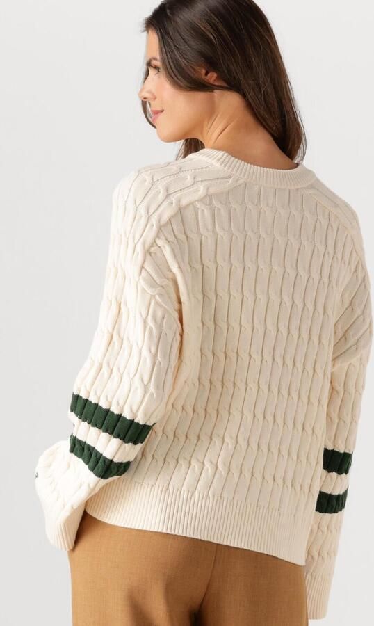 TOMMY HILFIGER Dames Truien & Vesten Textured Graphic C-nk Ls Swt Creme - Foto 4