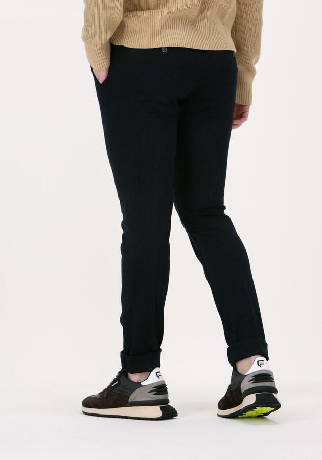 TOMMY HILFIGER Heren Broeken Bleecker Jersey Pinstripe Donkerblauw