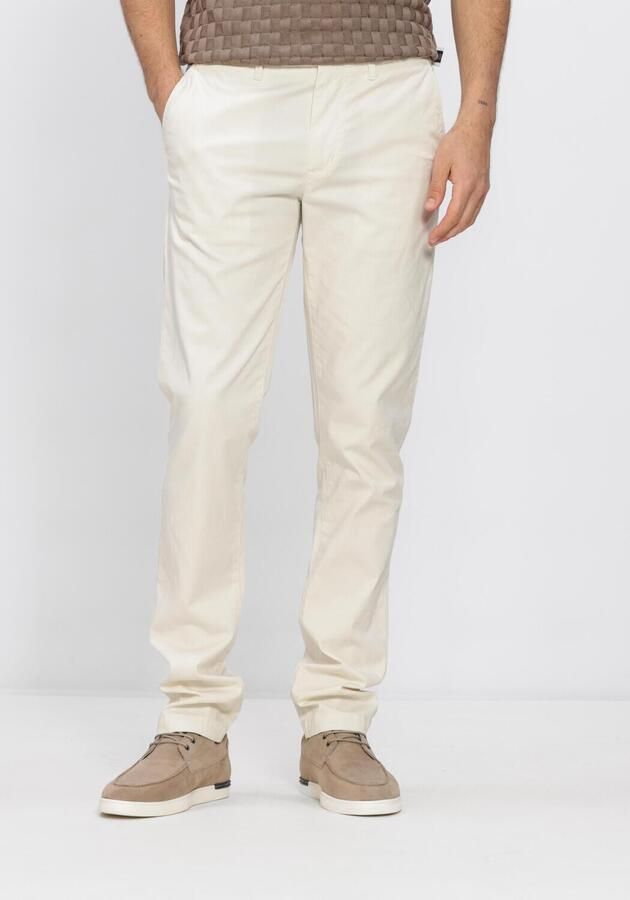 TOMMY HILFIGER Heren Broeken Bleecker Printed Structure Ecru